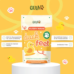 GULAPAWS Snack Anjing Dehydrated Duck Feet 7pcs Dog Snack Gulapaws 