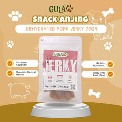 GULAPAWS Snack Anjing Dehydrated Pork Jerky 70gr Dog Snack Gulapaws 