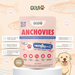 GULAPAWS Snack Anjing Kucing Dried Crunchy Anchovies 25GR Dog Snack NoBrand 