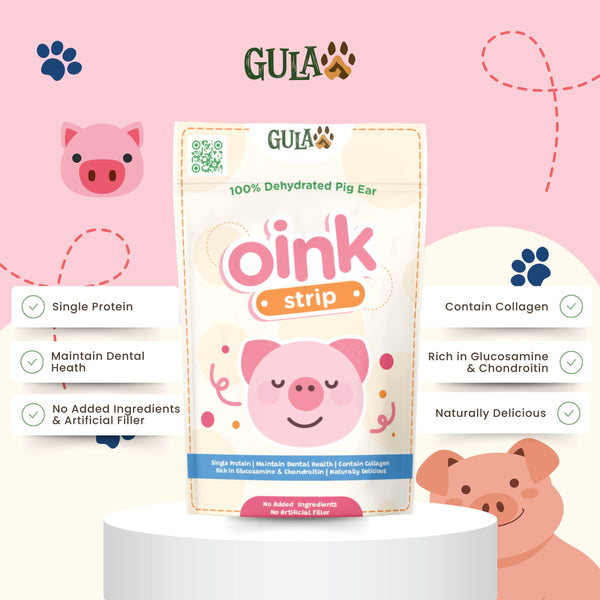 GULAPAWS Snack Anjing Oink Strip Dog Snack NoBrand 