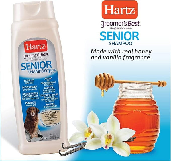 HARTZ Shampoo Anjing SENIOR Shampoo 7+ 473ml Grooming Shampoo and Conditioner Hartz 