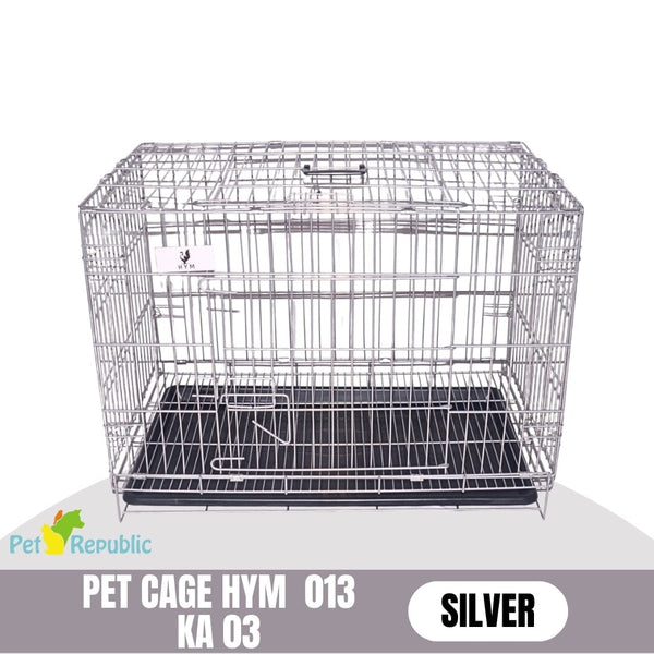 HYM Kandang Hewan Pet Cage KA 03 Cage Tidak ada merek Silver 