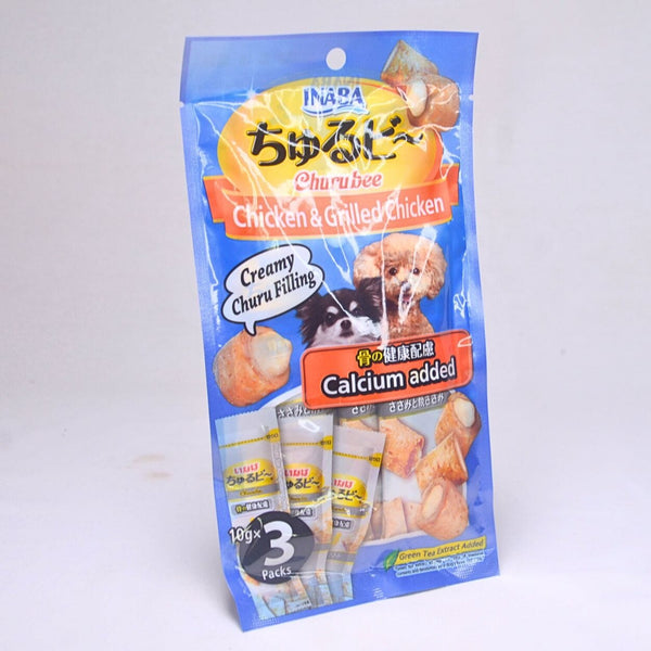 INABA Snack Anjing QDS74 Dog Snack Chicken Calcium 3pcs Dog Snack Inaba 