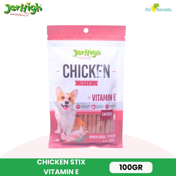 JERHIGH Snack Anjing Chicken Stix 100g Dog Toys Jerhigh 