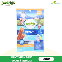 JERHIGH Snack Anjing Den-T Stick Milk 60g Dog Snack Jerhigh 