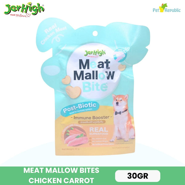 JERHIGH Snack Anjing Meat Mallow Chicken Carrot 30g Dog Snack Jerhigh 