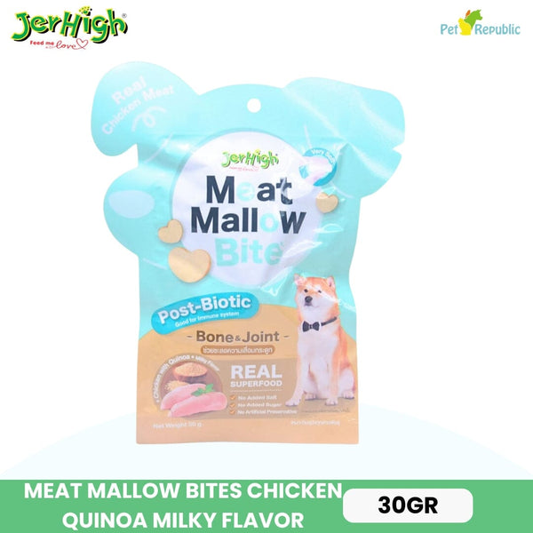 JERHIGH Snack Anjing Meat Mallow Chicken Quinoa 30g Dog Snack Jerhigh 
