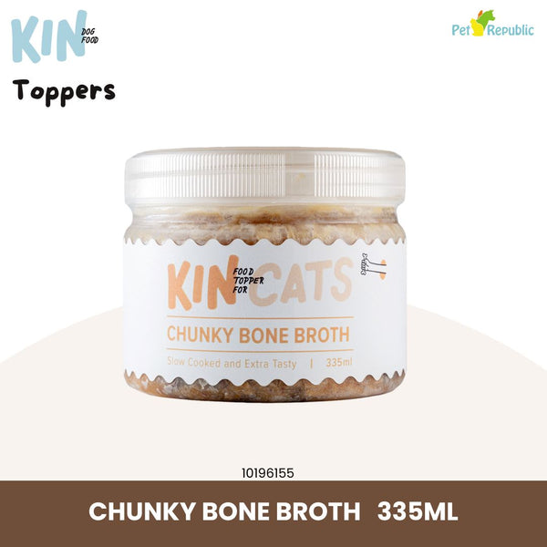 KIN Makanan Kucing Topper Chunky Bone Broth For Cats 335ml Hobi & Koleksi > Perawatan Hewan > Makanan & Vitamin Hewan Tidak ada merek 