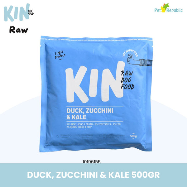 KINDOGFOOD Makanan Anjing RAW Duck Zucchini and Kale 500gr no type Tidak ada merek 