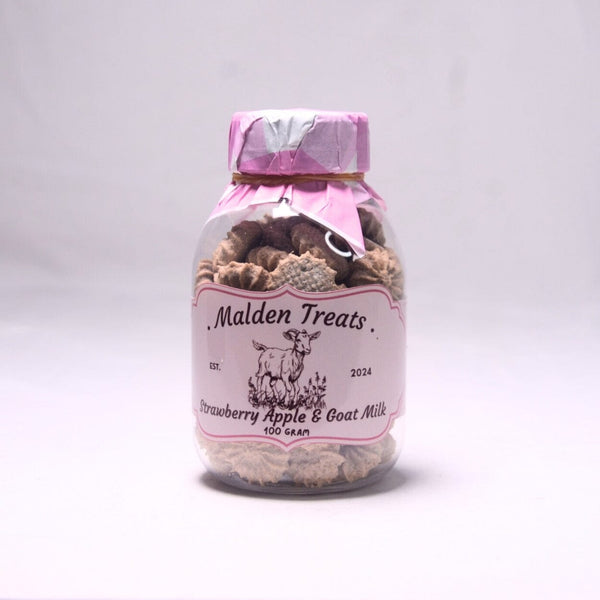 MALDENTREATS Snack Anjing Strawberry Apple Goat Milk Cookies no type Maldentreats 