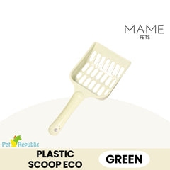 MAME Serokan Pasir Kucing Plastic Scoop Eco Cat Sanitation Mame Green 