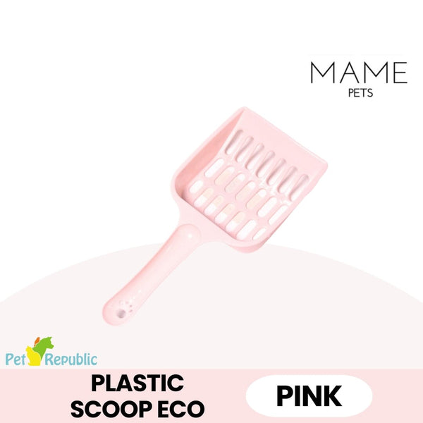 MAME Serokan Pasir Kucing Plastic Scoop Eco Cat Sanitation Mame Pink 