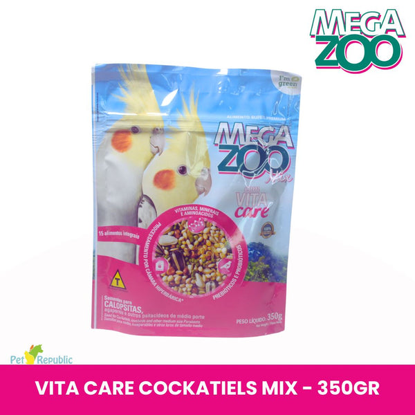 MEGAZOO Makanan Burung Cockatiels Food Vita Care 350g Bird Food Megazoo 