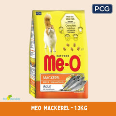 MEO Makanan Kucing Dry Cat Food Dry Mackerel Flavor 1.2kg Cat Dry Food PCG 