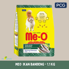 MEO Makanan Kucing Dry Cat Food Dry Nusantara Ikan Bandeng 1.1kg Cat Dry Food PCG 