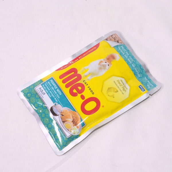 MEO Pouch Makanan Kucing Pempek White Fish with Egg 80gr Cat Food Wet PCG 