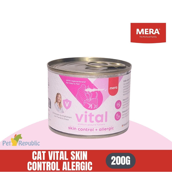 MERA Vital Makanan Basah Kucing Cat Wetfood Skin Control And Allergic 200g Cat Food Wet Mera 