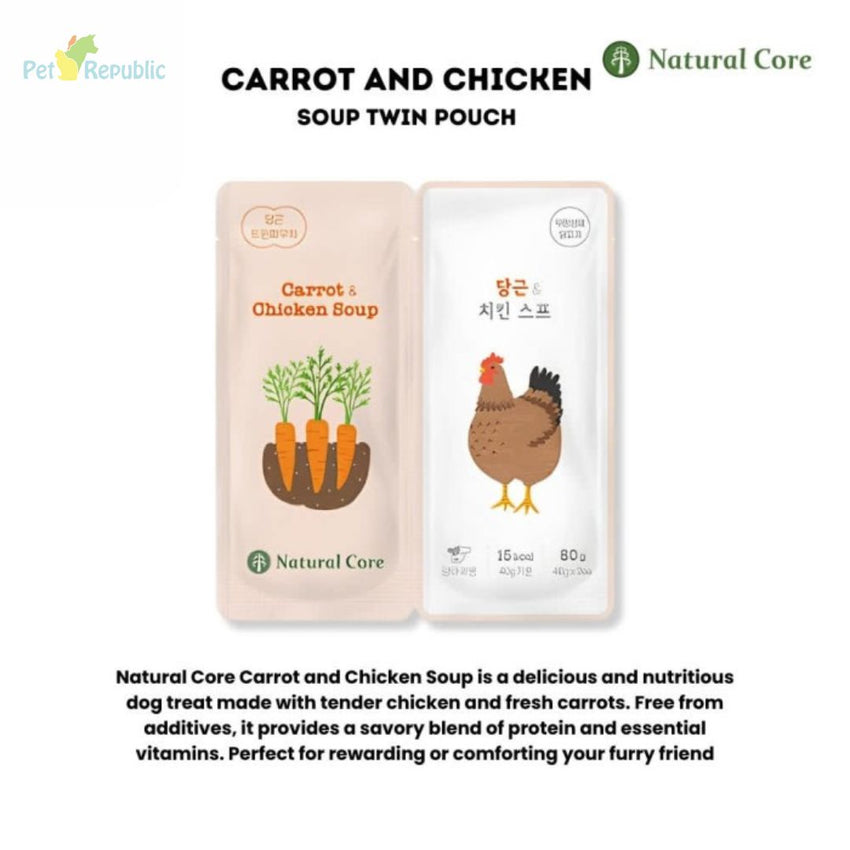 NATURALCORE Makanan Anjing Carrot Chicken Soup 80gr Dog Food Wet Natural Core 