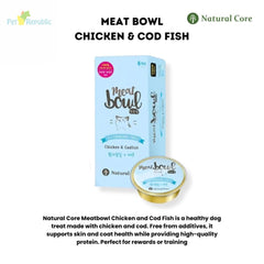 NATURALCORE Makanan Kucing Meat Bowl Chicken Codfish 6pcs Cat Food Wet Natural Core 