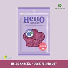 NATURALCORE Snack Anjing Hello Snacks Duck Blueberry 100gr Dog Snack Natural Core 