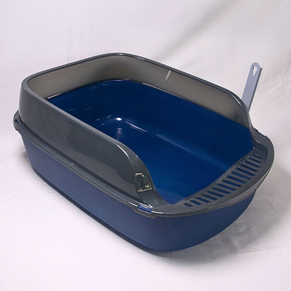 NOONA CTX3L Cat Toilet With Scoop Large 49x34x19cm Cat Sanitation Noona Dark Blue 