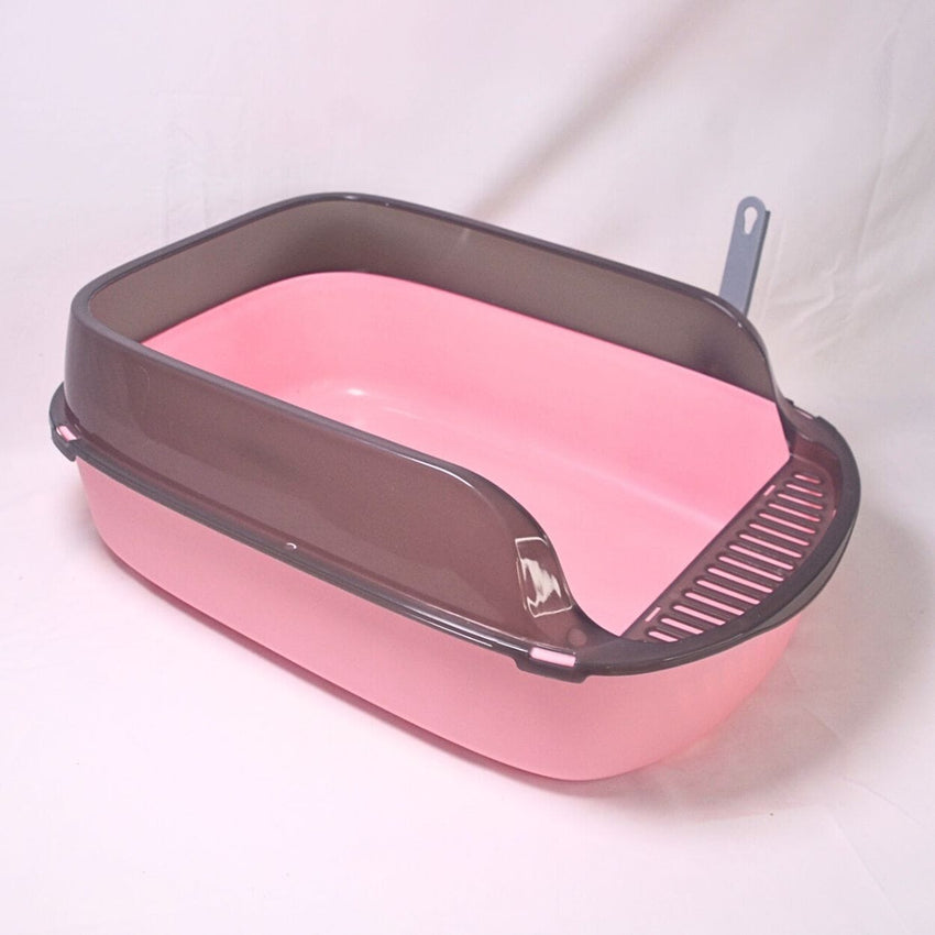 NOONA CTX3L Cat Toilet With Scoop Large 49x34x19cm Cat Sanitation Noona Pink 