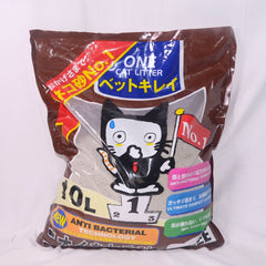 ONECAT Pasir Kucing Anti Bacterial Bentonite Cat Sand 10L Coffee Cat Sanitation One Cat 