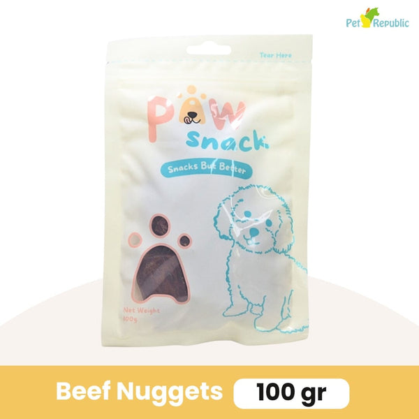 PAWSNACK Snack Anjing Beef Nuggets 100g DOG SNACK Pawsnack 