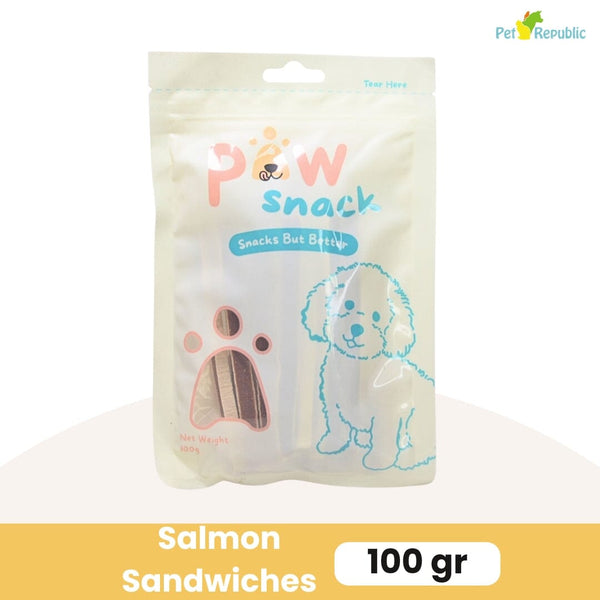 PAWSNACK Snack Anjing Salmon Sandwiches 100g Dog Snack Pawsnack 