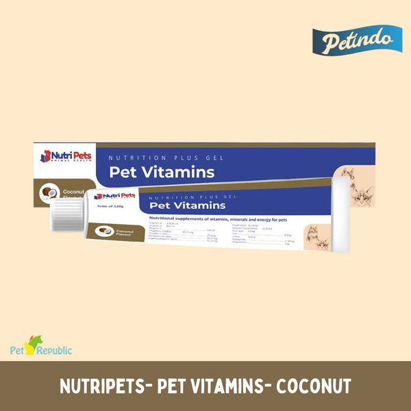 PETINDO Vitamin Anjing Kucing Nutripets Pet Vitamin Coconut Pet Vitamin and Supplement Petindo 