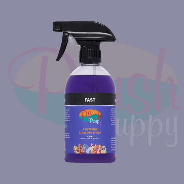 PLUSHPUPPY Serum Anjing Kucing Fast Blow Dry Spray 500ml Grooming Pet Care Plush Puppy 