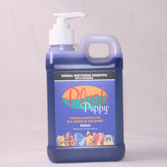 PLUSHPUPPY Shampoo Anjing Herbal Whitening with Ginseng 500ml Pet Shampoo and Conditioner Plush Puppy 