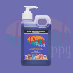 PLUSHPUPPY Shampoo Anjing Herbal Whitening with Ginseng 500ml Pet Shampoo and Conditioner Plush Puppy 