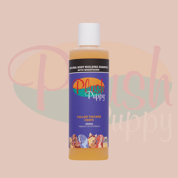 PLUSHPUPPY Shampoo Anjing Natural Bodybuilding with Wheatgerm 250ml Pet Shampoo And Conditioner Plush Puppy 