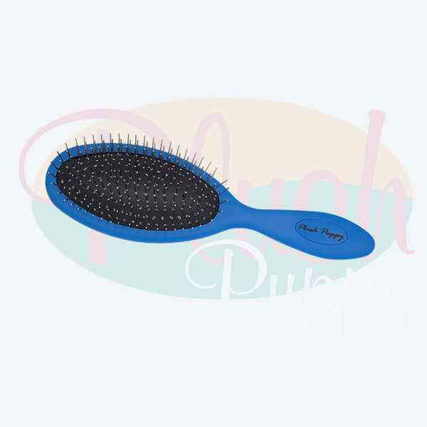 PLUSHPUPPY Sisir Anjing Kucing Pin Brush Round Tip Blue Grooming Tools Plush Puppy 