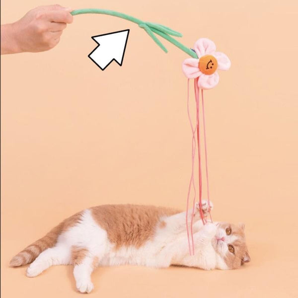 PURLAB Mainan Kucing Cat Toy Teaser Flower Fafa Four Season Leaf Clover no type Tidak ada merek 