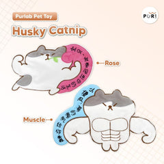 PURLAB Mainan Kucing Pet Toy Husky Catnip Muscle Cat Toy Pur Lab 