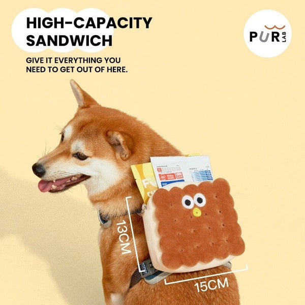 PURLAB Tas Anjing Dog Cookies Pet Backpack Pet Bag and Stroller Pur Lab 