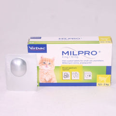 VIRBAC Milpro For Small Cat Or Kitten 0,5-2kg 1pcs Pet Medicated Care Virbac 