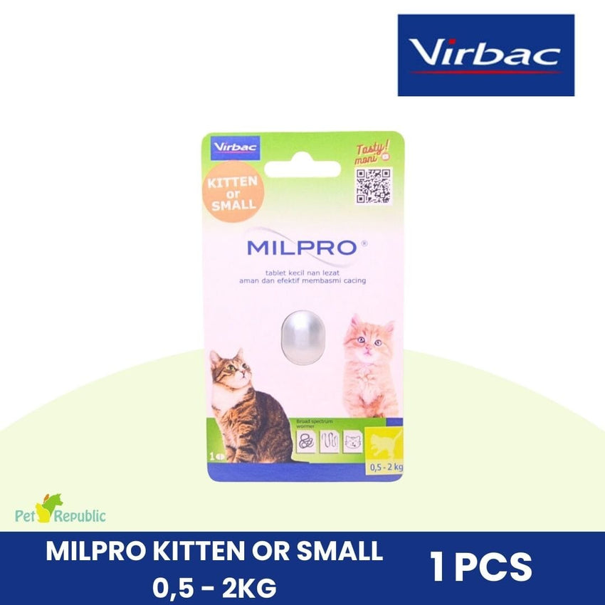 VIRBAC Milpro For Small Cat Or Kitten 0,5 - 2kg Pet Medicated Care Virbac 