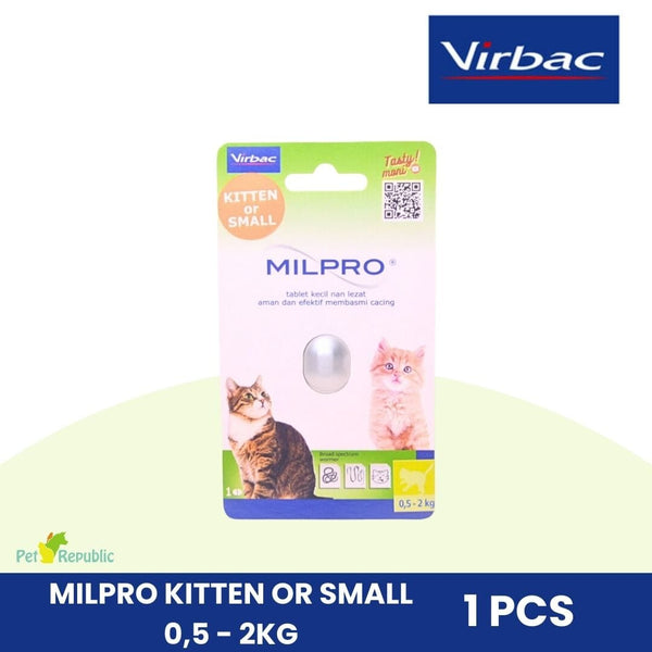 VIRBAC Milpro For Small Cat Or Kitten 0,5 - 2kg Pet Medicated Care Virbac 