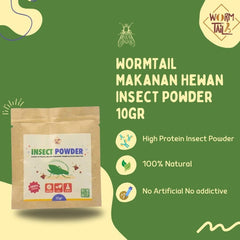 WORMTAIL Makanan Hewan Insect Powder 10gr Reptile Food Pet Republic Indonesia 