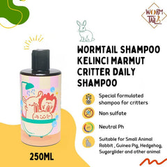 WORMTAIL Shampoo Kelinci Marmut Critter Daily Shampoo 250ml Small Animal Grooming Wormtail 