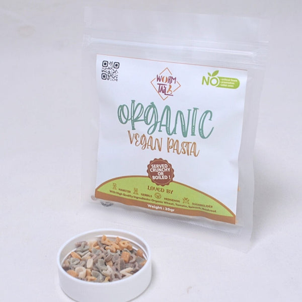 WORMTAIL Snack Hamster Organic Vegan Pasta 20gr Small Animal Snack Pet Republic Indonesia 