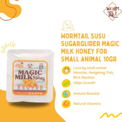 WORMTAIL Susu Hamster Sugarglider Magic Milk with Honey 10gr Small Animal Food Tidak ada merek 