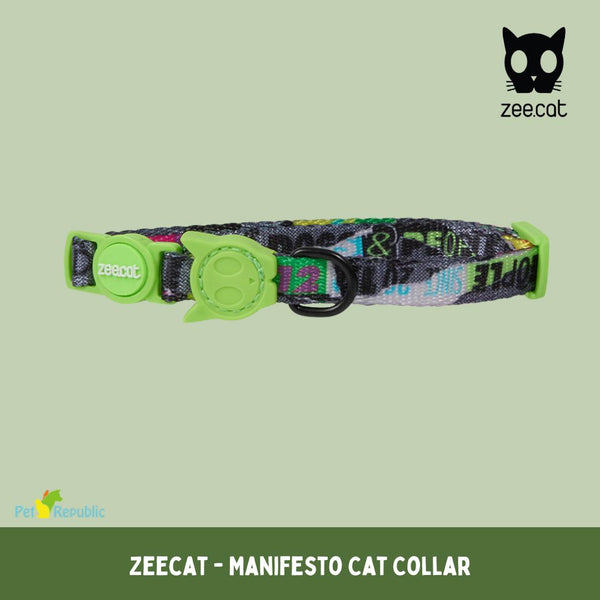 ZEECAT Kalung Kucing Manifesto Cat Collar Pet Collar and Leash Zee Cat 