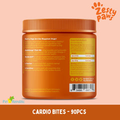 ZESTYPAWS Vitamin Anjing Multivitamin Cardio Bites Salmon 90pcs Pet Vitamin and Supplement Zestypaws 