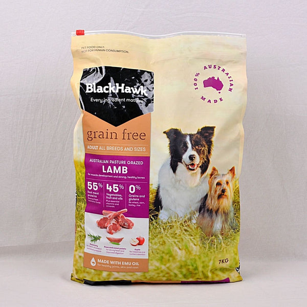 BLACKHAWK Grain Free Lamb 7kg Dog Food Dry Blackhawk 