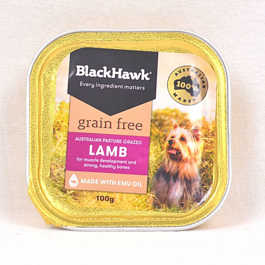 BLACKHAWK Grain free Lamb Tray 100gr Dog Food Wet Blackhawk 