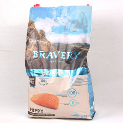 BRAVERY Medium Large Puppy Salmon 4kg Dog Food Dry Bravery 